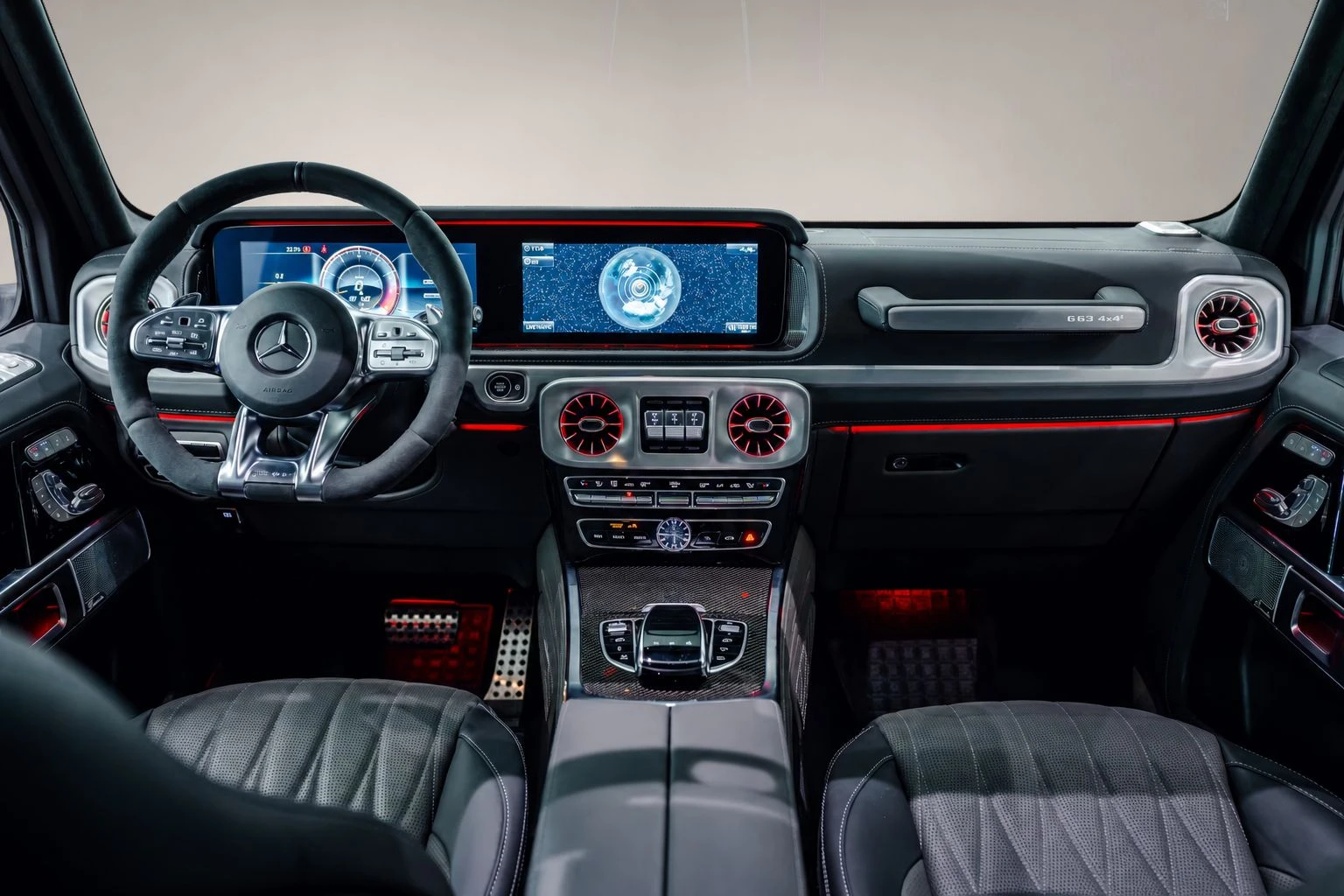 Mercedes-Benz G 63 AMG SQUARED* BRABUS* CARBON* BURM* 360 CAM* , снимка 9 - Автомобили и джипове - 55688138