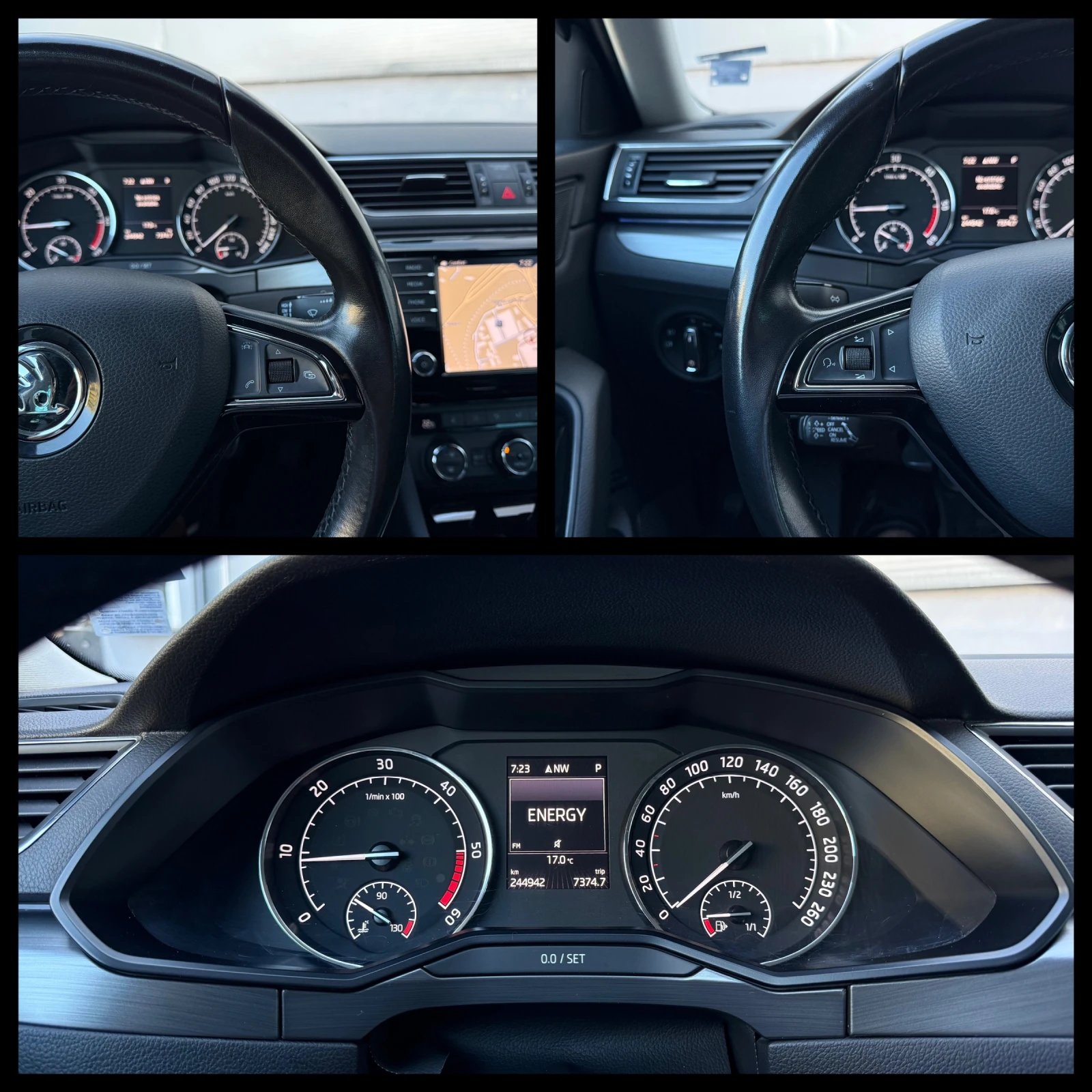 Skoda Superb 190к.с.4x4 DISTRONIC KEYLESS ОБДУХВАНЕ ГАРАНЦИЯ, снимка 14 - Автомобили и джипове - 56113361