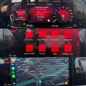 VW Golf 2.0TDI/150HP/LED/DSG/ACC/IQ DRIVE/NAVI/CARPLAY, снимка 12