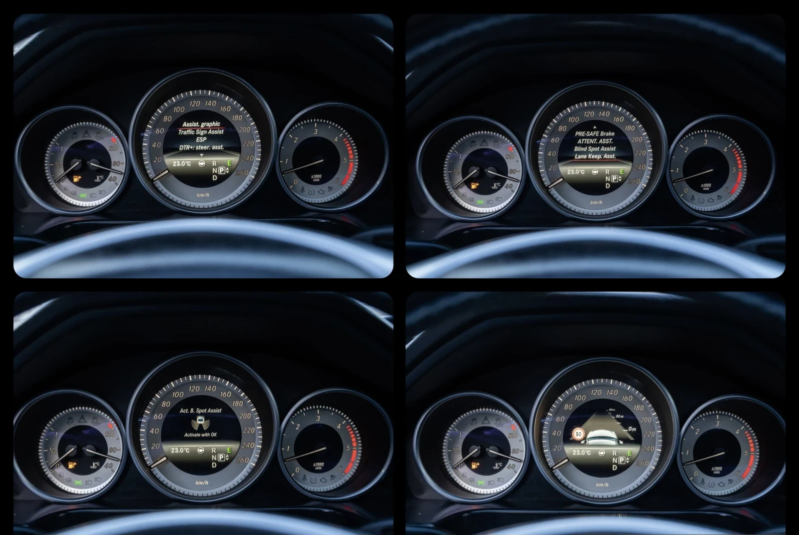 Mercedes-Benz E 350 CDI-AMG-FACE-DISTR-KEYLESS-ОБДУХ-LINE ASSIST-FULL, снимка 11 - Автомобили и джипове - 56237874