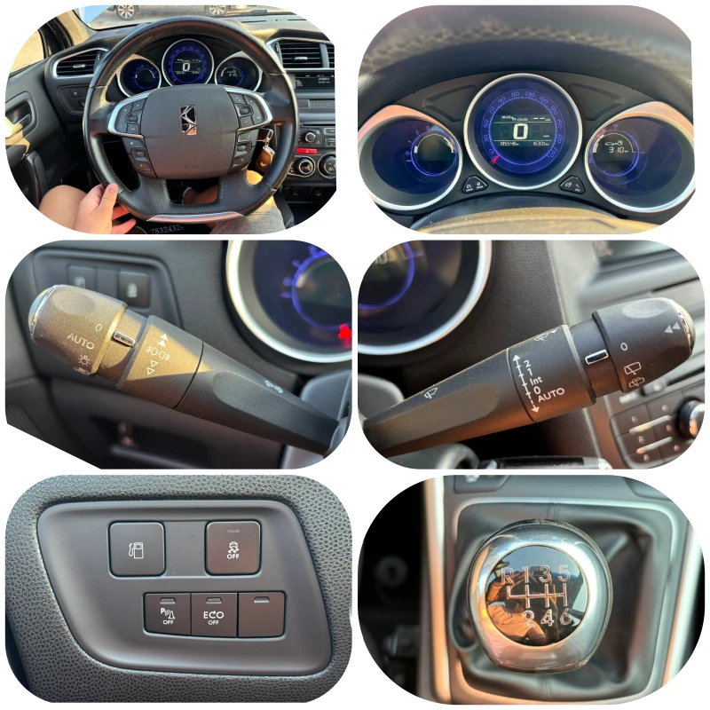 DS DS 4 1.6HDI МАСАЖ/КОЖА/ЛЕТИ ДЖ., снимка 16 - Автомобили и джипове - 51451576