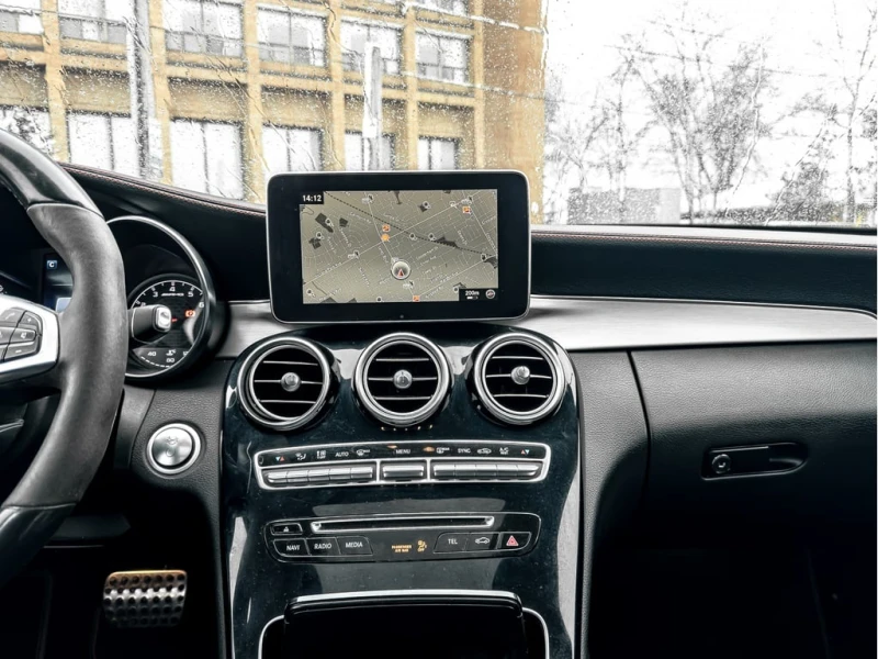 Mercedes-Benz C 43 AMG * | BSM | NAVI | BURMESTER | RED SEATBELT | * CARF, снимка 11 - Автомобили и джипове - 52776498
