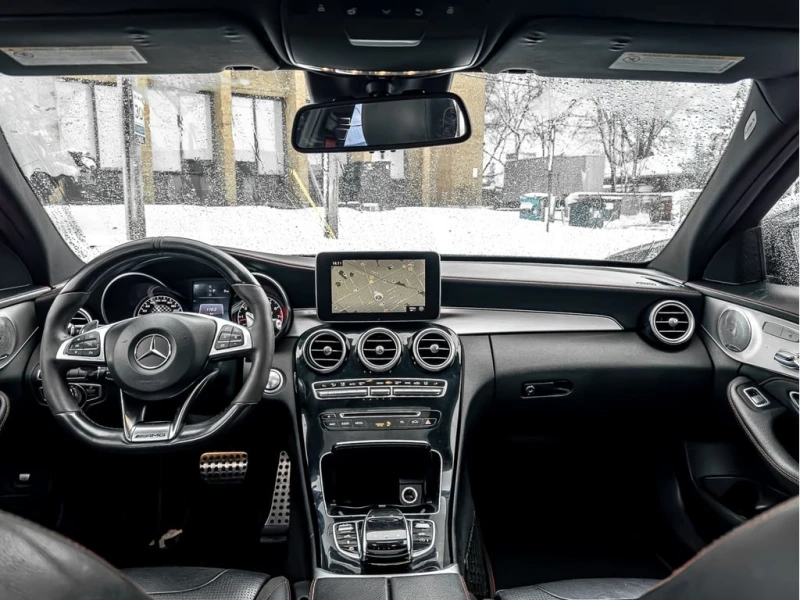 Mercedes-Benz C 43 AMG * | BSM | NAVI | BURMESTER | RED SEATBELT | * CARF, снимка 9 - Автомобили и джипове - 52776498