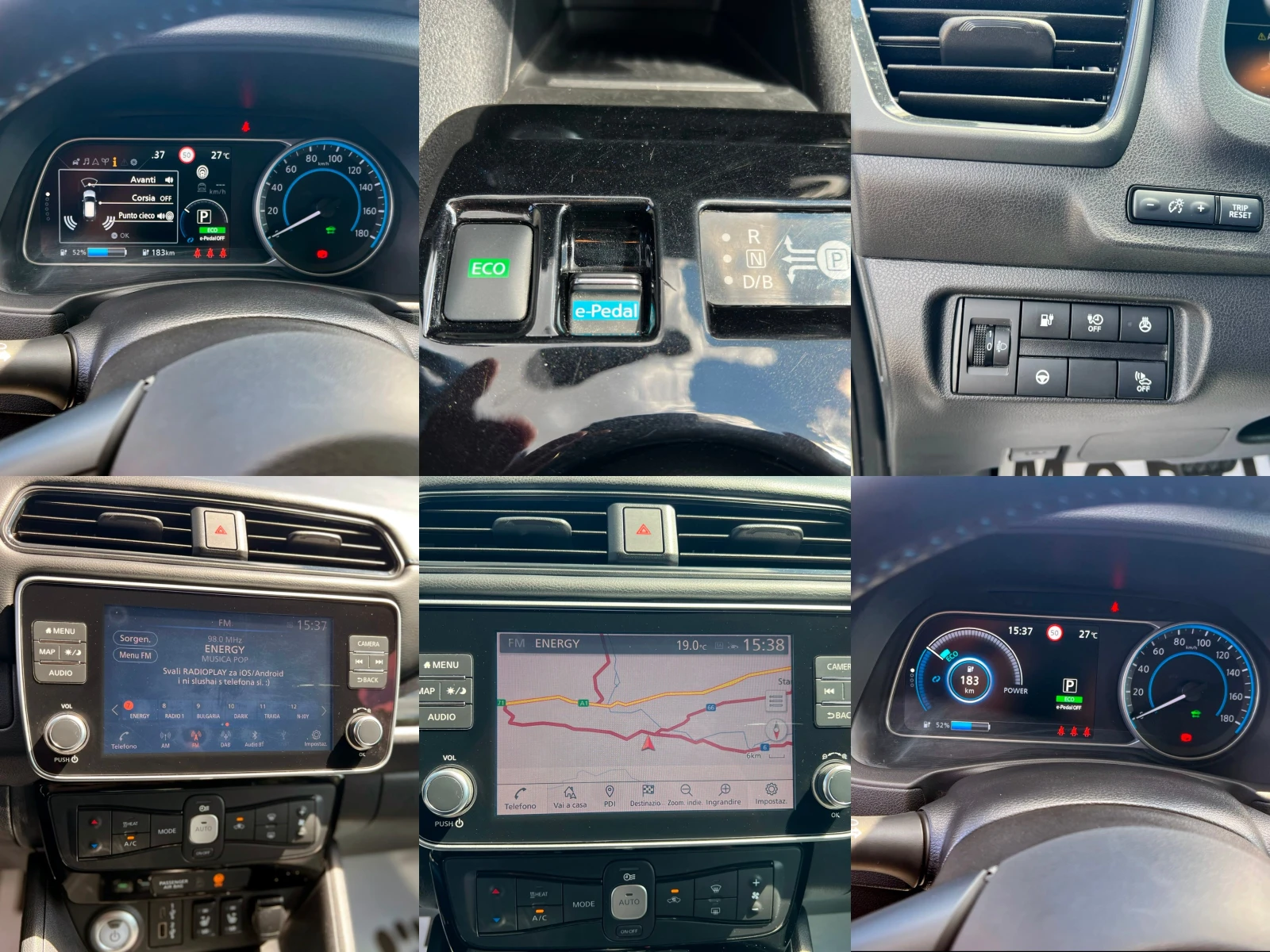 Nissan Leaf  64KW N-Connecta Keyless SoH 100%, снимка 16 - Автомобили и джипове - 55068908