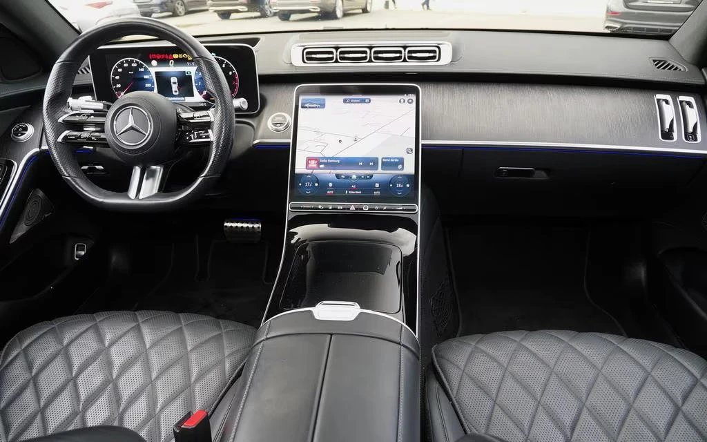 Mercedes-Benz S 580 4MATIC/503HP/L/AMG/PANO/CAM/HUD/MEMO/BURM/338q, снимка 6 - Автомобили и джипове - 54680767