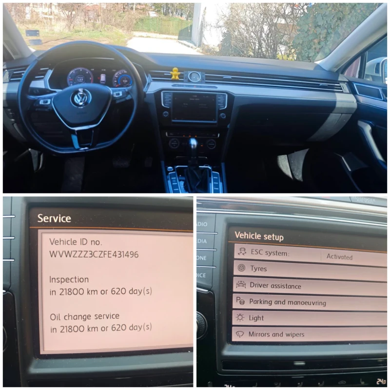 VW Passat 2.0TDI 150hp DSG 163765km Дигитален, снимка 14 - Автомобили и джипове - 49378393