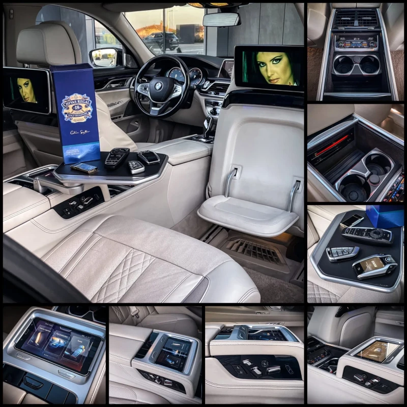 BMW 740 Ld/Individual/B&W/Sky/CAM360/3xTV/NIGHT/FULLMAXX, снимка 10 - Автомобили и джипове - 52887804