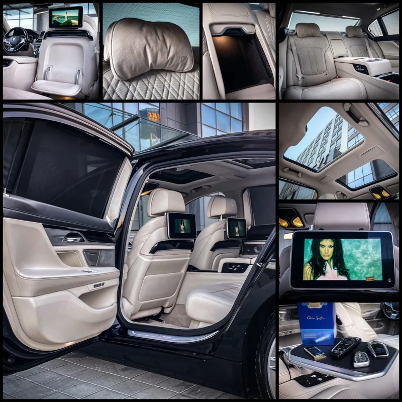 BMW 740 Ld/Individual/B&W/Sky/CAM360/3xTV/NIGHT/FULLMAXX, снимка 11 - Автомобили и джипове - 52887804