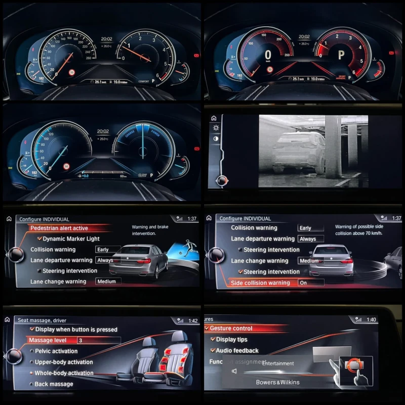 BMW 740 Ld/Individual/B&W/Sky/CAM360/3xTV/NIGHT/FULLMAXX, снимка 14 - Автомобили и джипове - 52887804