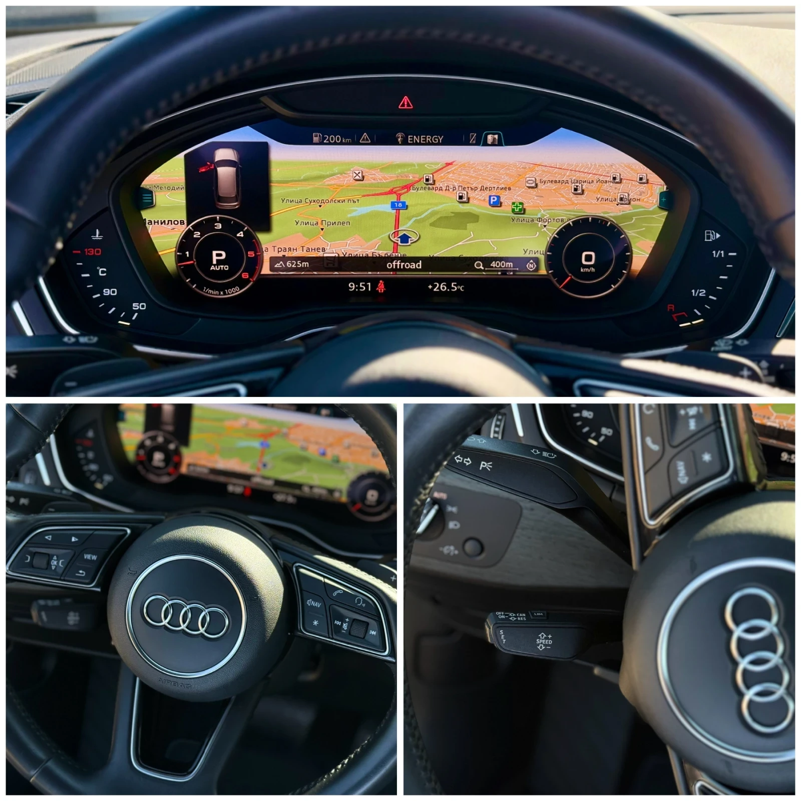 Audi A4 S-LINE / V6-3.0TDI / QUATTRO-4x4 / КАМЕРА / B&O, снимка 9 - Автомобили и джипове - 54421963