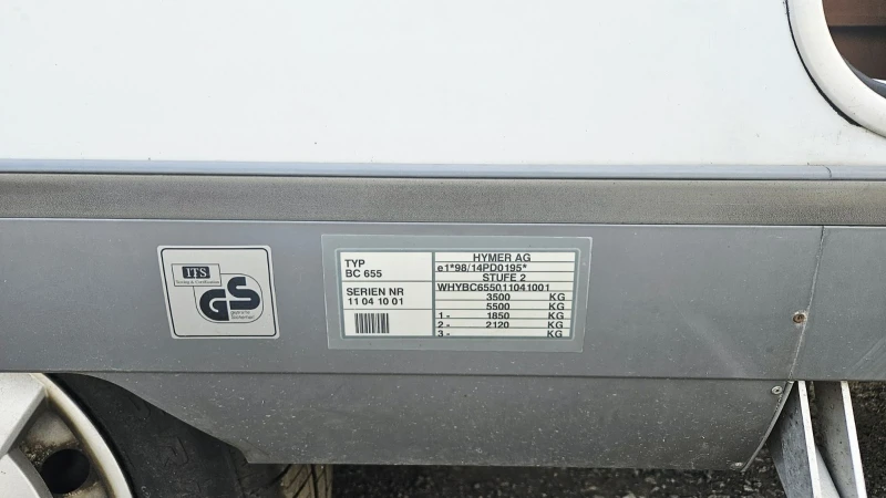 Кемпер HYMER / ERIBA BC-655 Classic, снимка 6 - Каравани и кемпери - 52497259