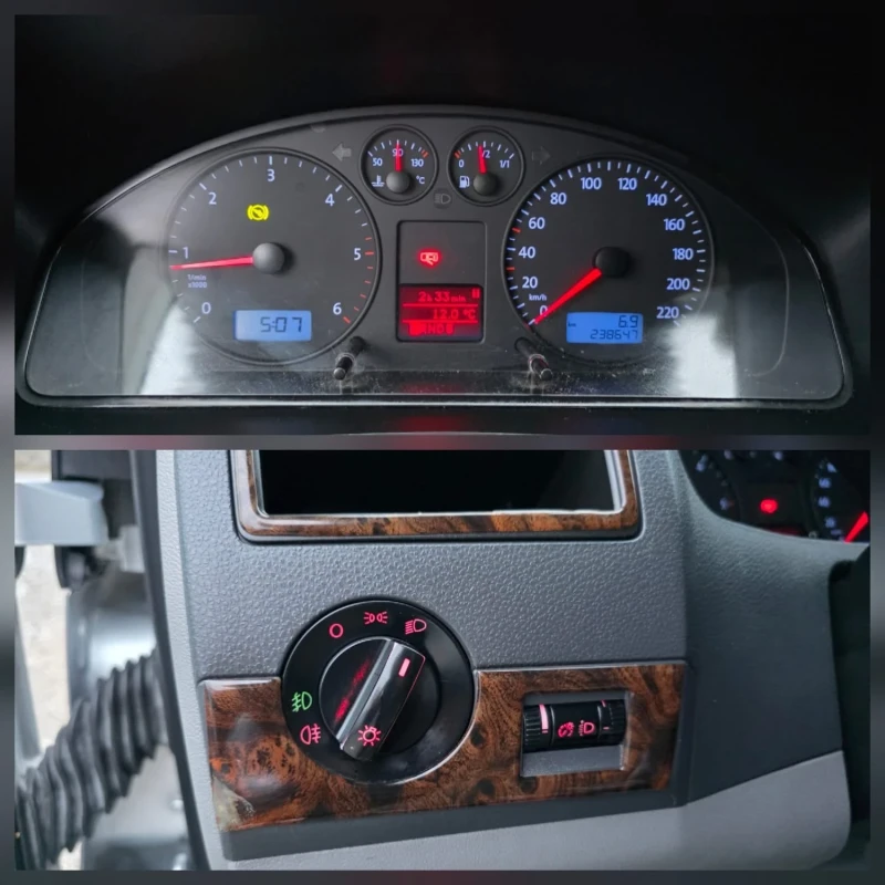 VW Transporter 2.5TDI 174K.C. / АВТОМАТ / ДЪЛГА БАЗА / КЛИМАТИК, снимка 8 - Бусове и автобуси - 52646392