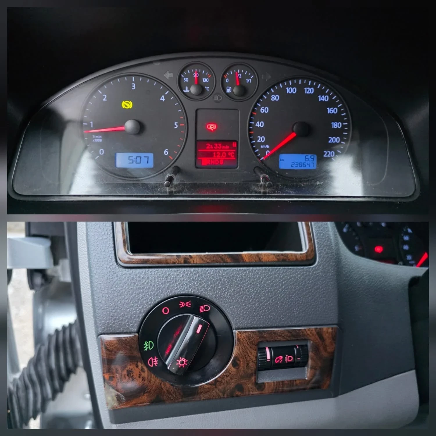 VW Transporter 2.5TDI 174K.C. / АВТОМАТ / ДЪЛГА БАЗА / КЛИМАТИК - изображение 8