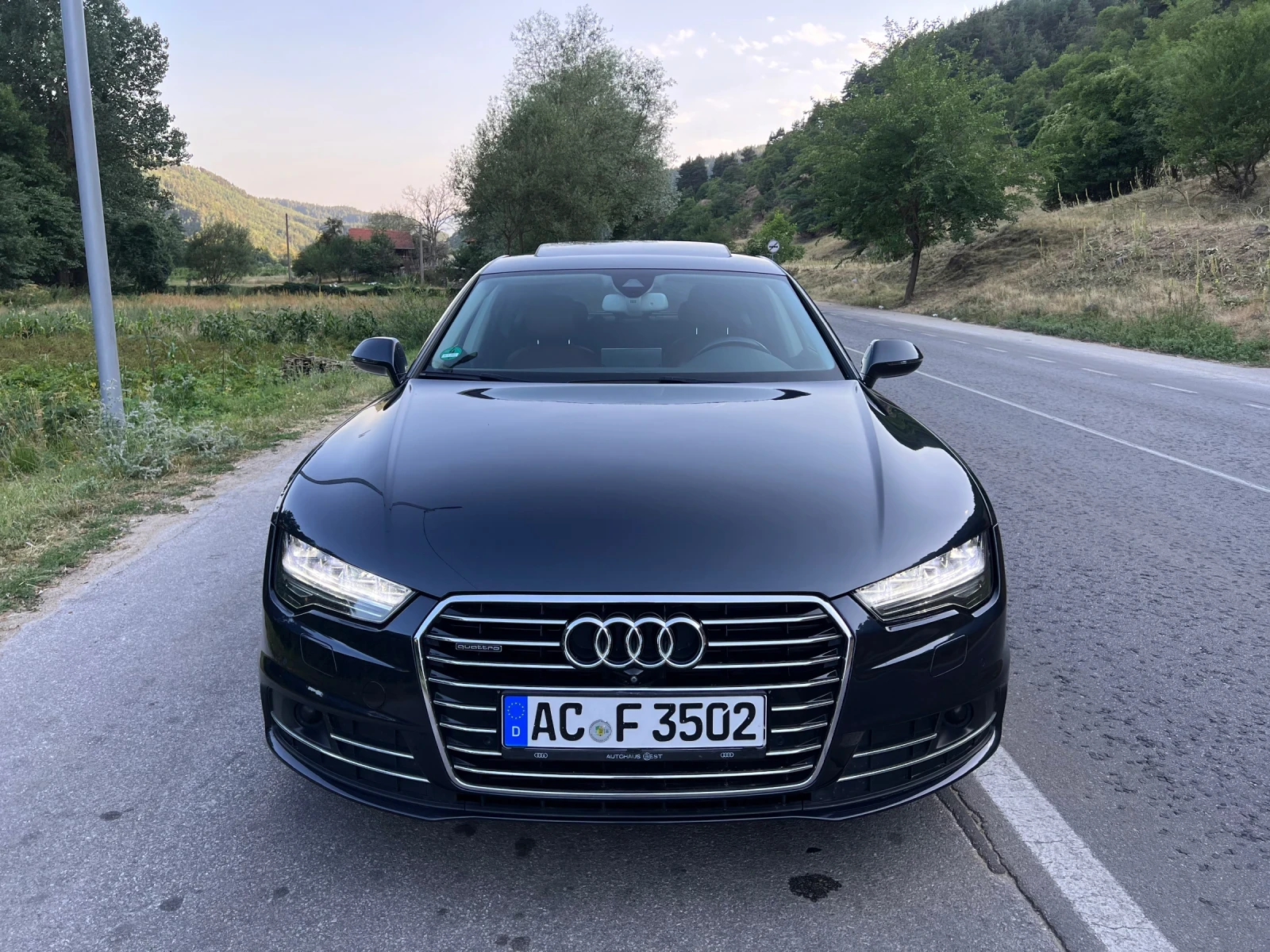 Audi A7 Biturbo320* Обдухване* Масаж* Bose* Алкантара* 360 - изображение 2