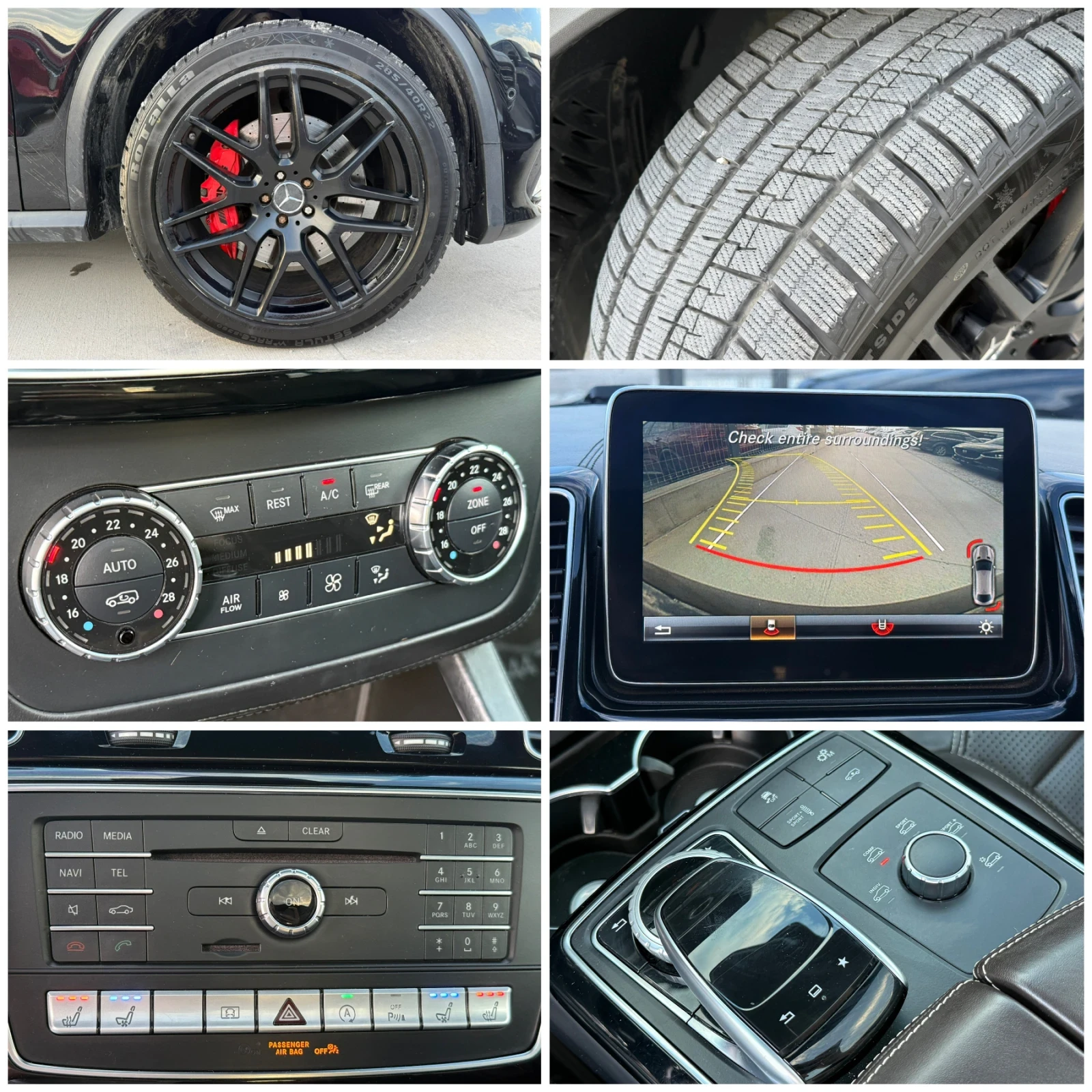 Mercedes-Benz GLE 63 S AMG 2017г* 650к.с* FULL MAX* 174.000KM* Сервизна Истор, снимка 16 - Автомобили и джипове - 54772109