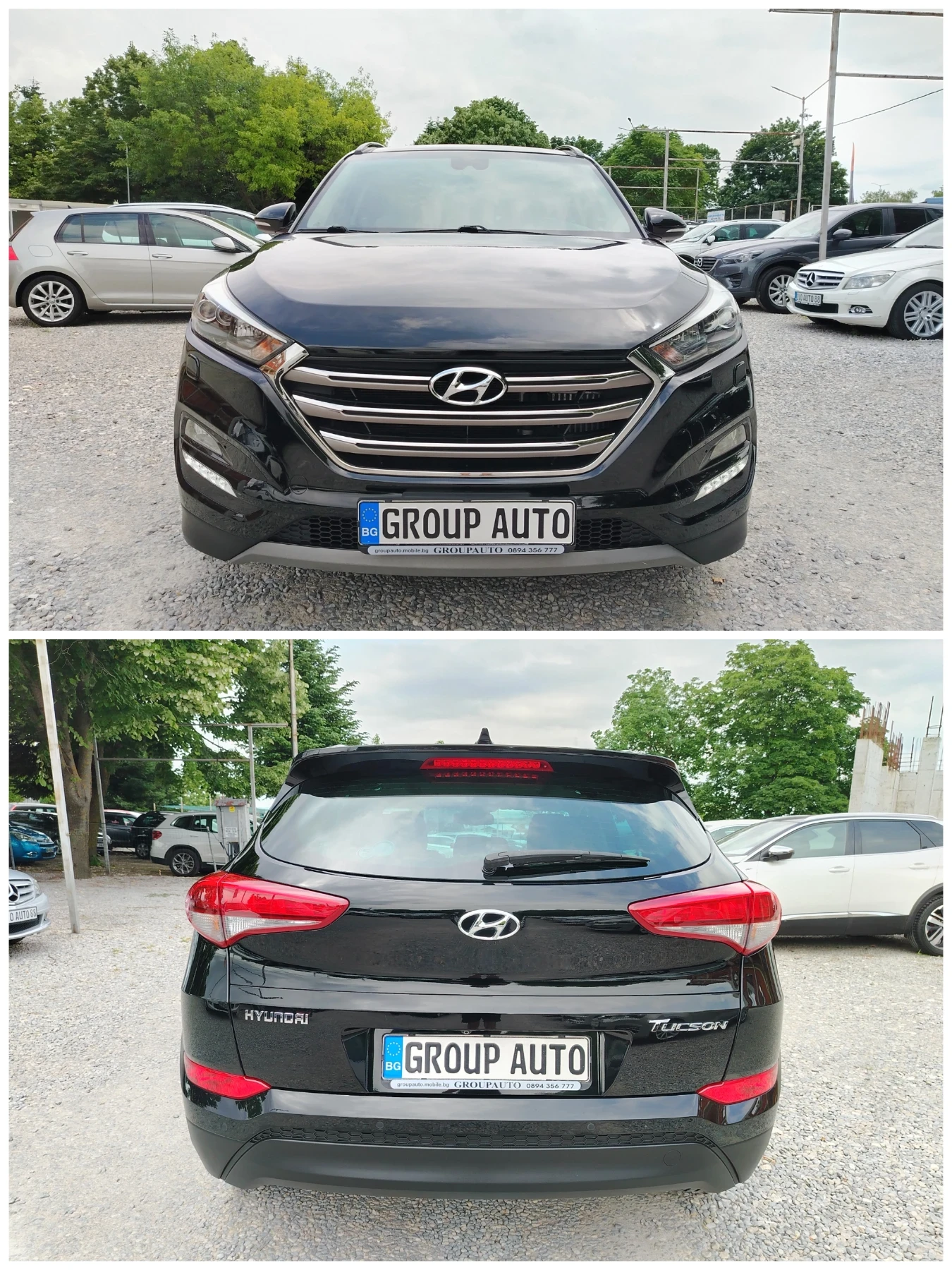 Hyundai Tucson 1.7CRDI-140к.с/АВТОМАТИК/НАВИГАЦИЯ/КОЖА/ПОДГРЕВ!!!, снимка 2 - Автомобили и джипове - 54782121
