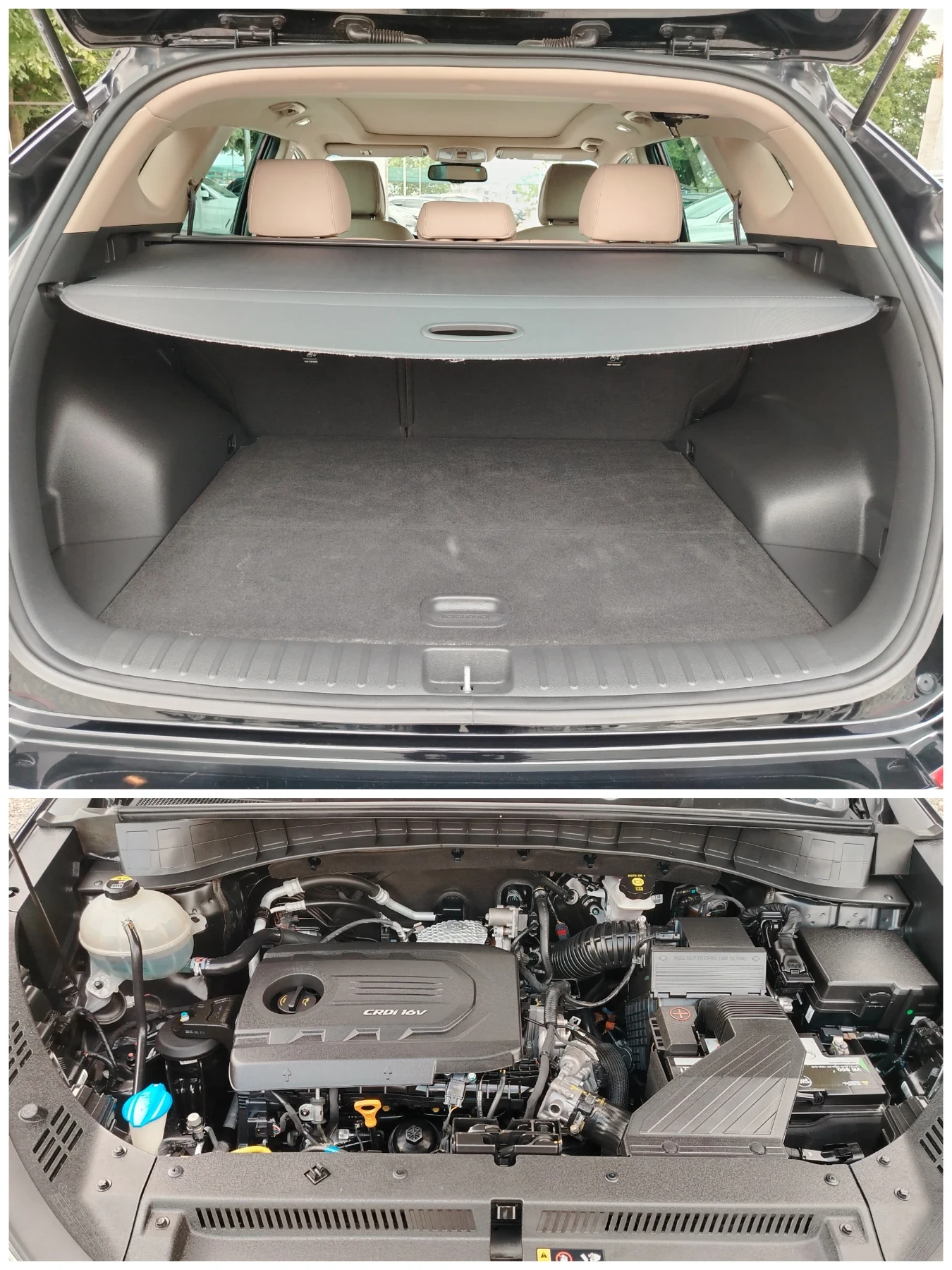 Hyundai Tucson 1.7CRDI-140к.с/АВТОМАТИК/НАВИГАЦИЯ/КОЖА/ПОДГРЕВ!!!, снимка 17 - Автомобили и джипове - 54782121