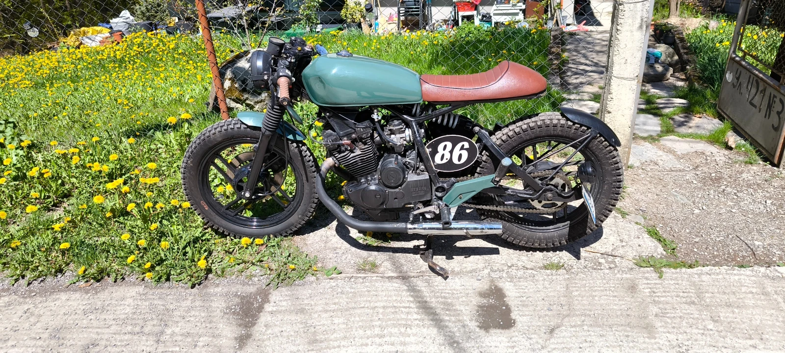 Yamaha Xs XS400 cafe racer, снимка 4 - Мотоциклети и мототехника - 54580665