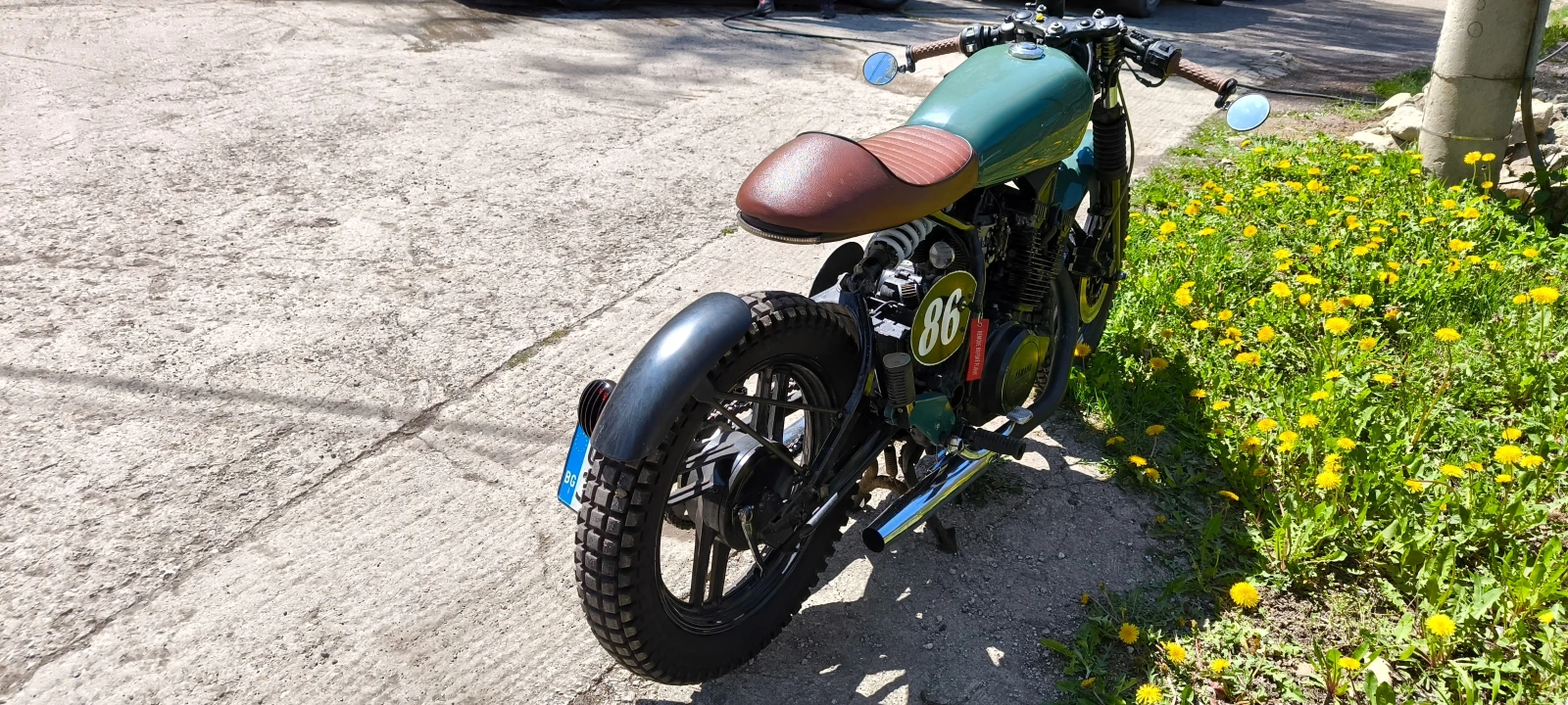Yamaha Xs XS400 cafe racer, снимка 2 - Мотоциклети и мототехника - 54580665