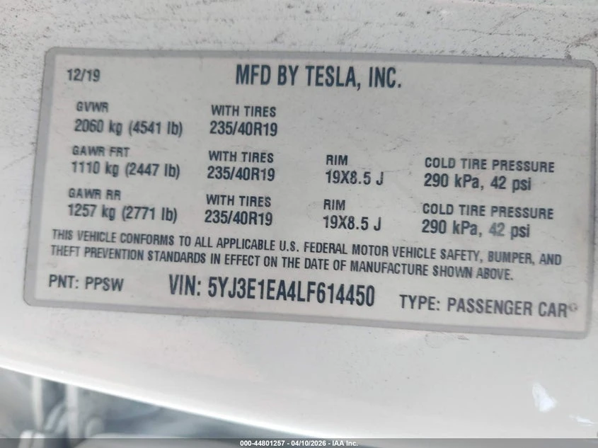 Tesla Model 3 Standard Range Plus RWD, снимка 9 - Автомобили и джипове - 54241207