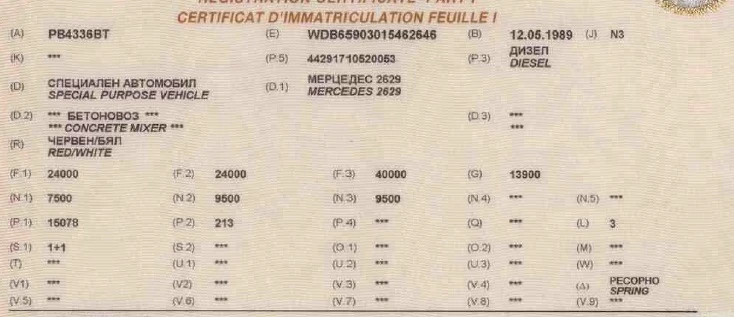 Бетон миксер Mercedes 2629, снимка 7 - Индустриална техника - 55175537