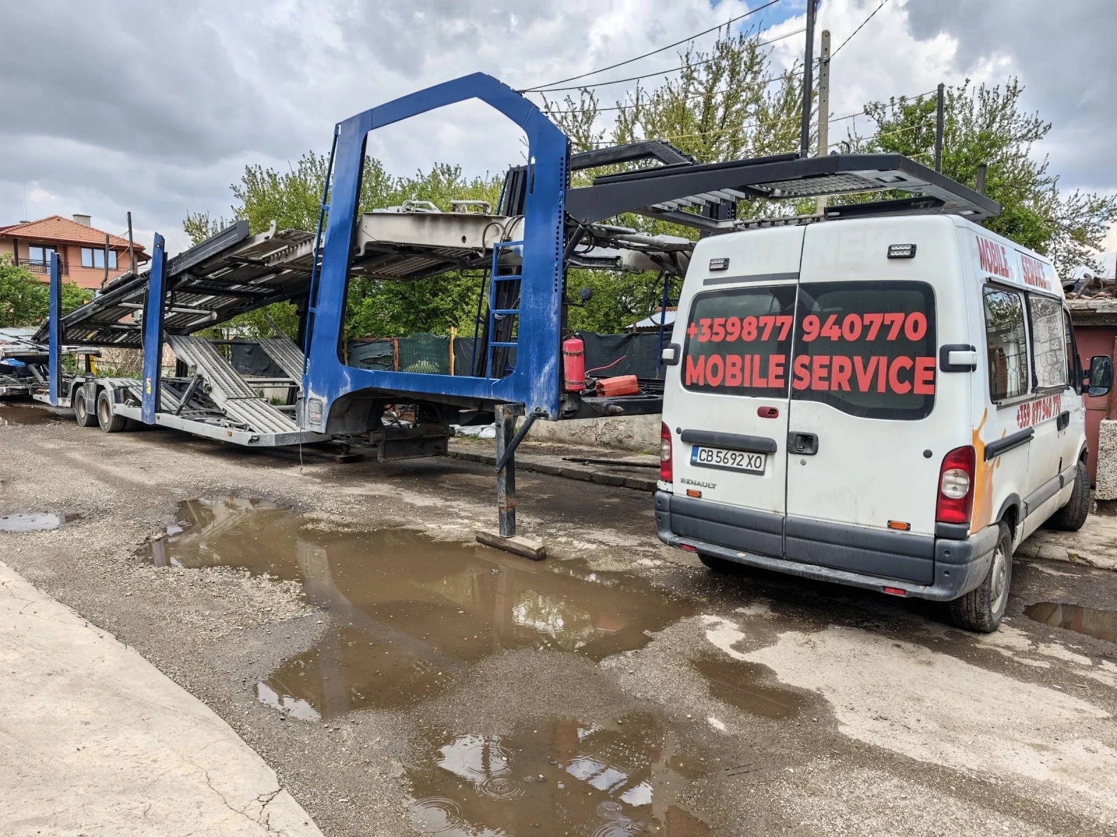 Mercedes-Benz Actros Ремарке Lohr 1.23