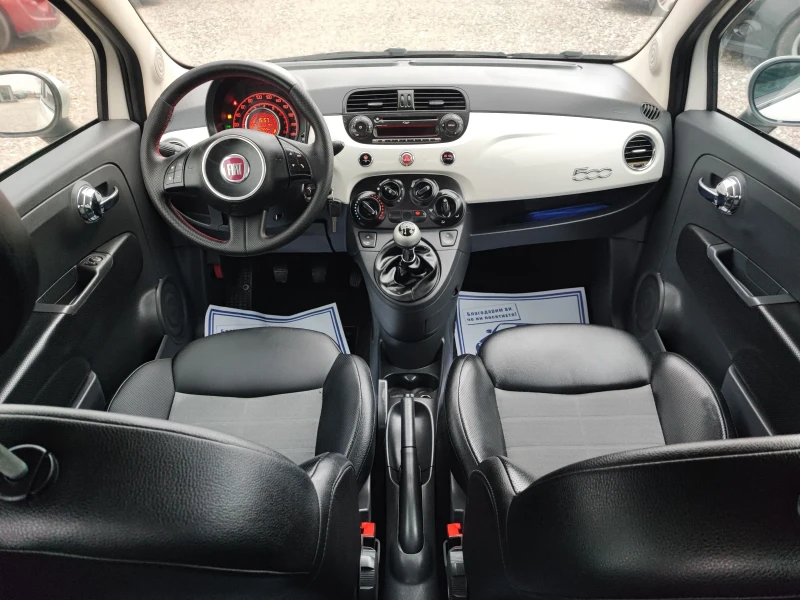 Fiat 500 1.2 Бензин /Кожа , снимка 11 - Автомобили и джипове - 48252739