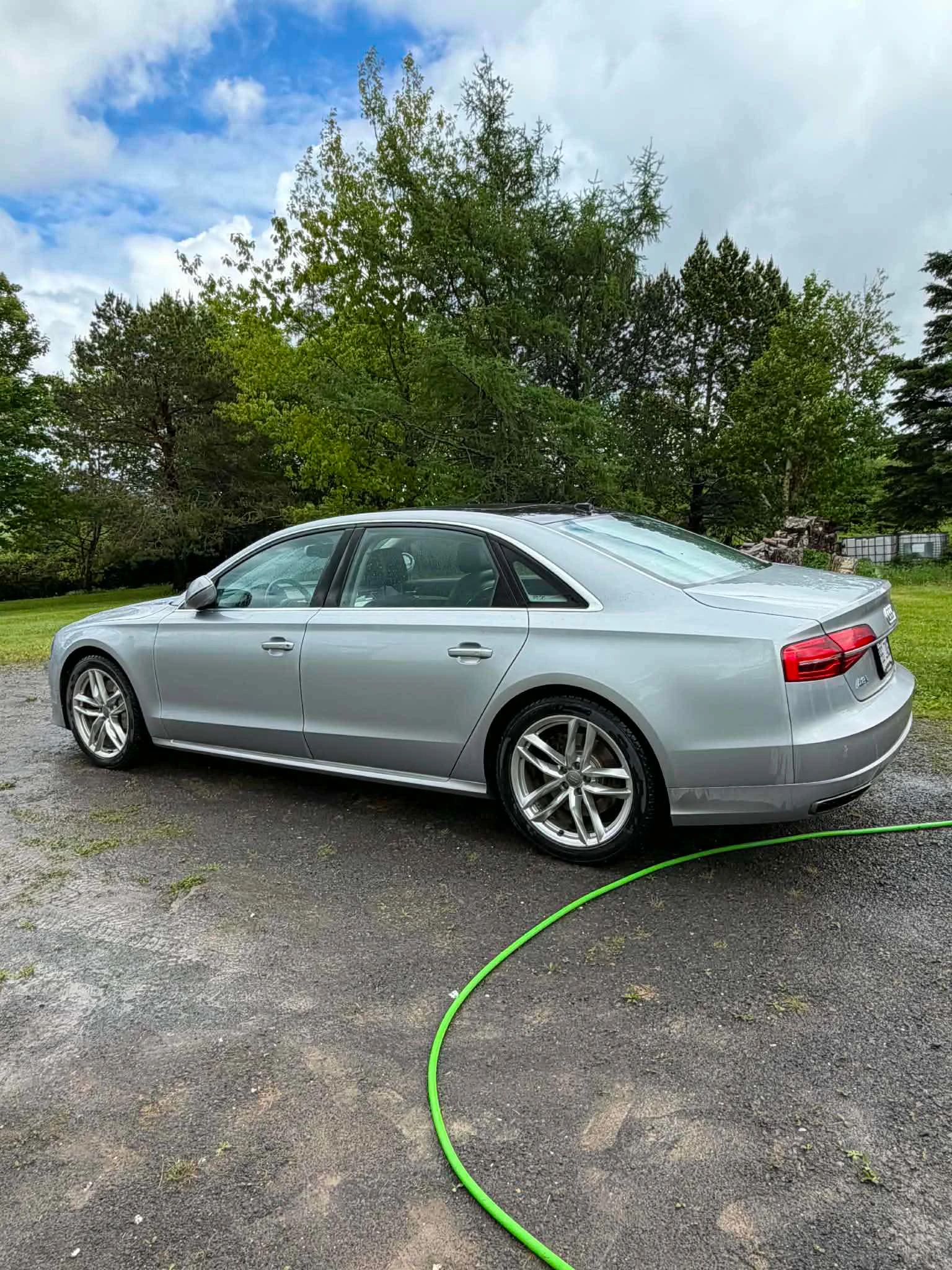 Audi A8 LONG* 4.0T* 360* PANO* ОБДУХВАНЕ* МАСАЖ* , снимка 3 - Автомобили и джипове - 55012020