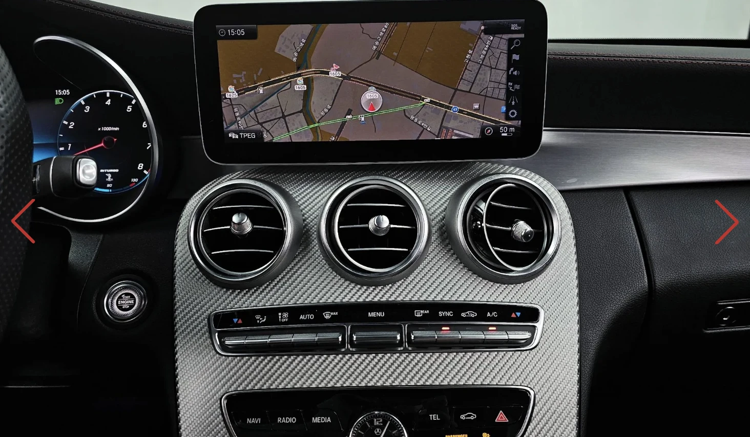 Mercedes-Benz C 43 AMG 4MATIC* ДИГИТАЛНО* ТАБЛО* BURMESTER* 360КАМЕРА*  - изображение 9