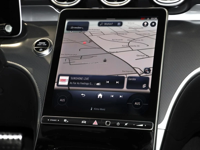 Mercedes-Benz C 200 AMG/163HP/NAVI/NIGHT/AMG/AMBI/KLESS/TSR/423v, снимка 10 - Автомобили и джипове - 50286664