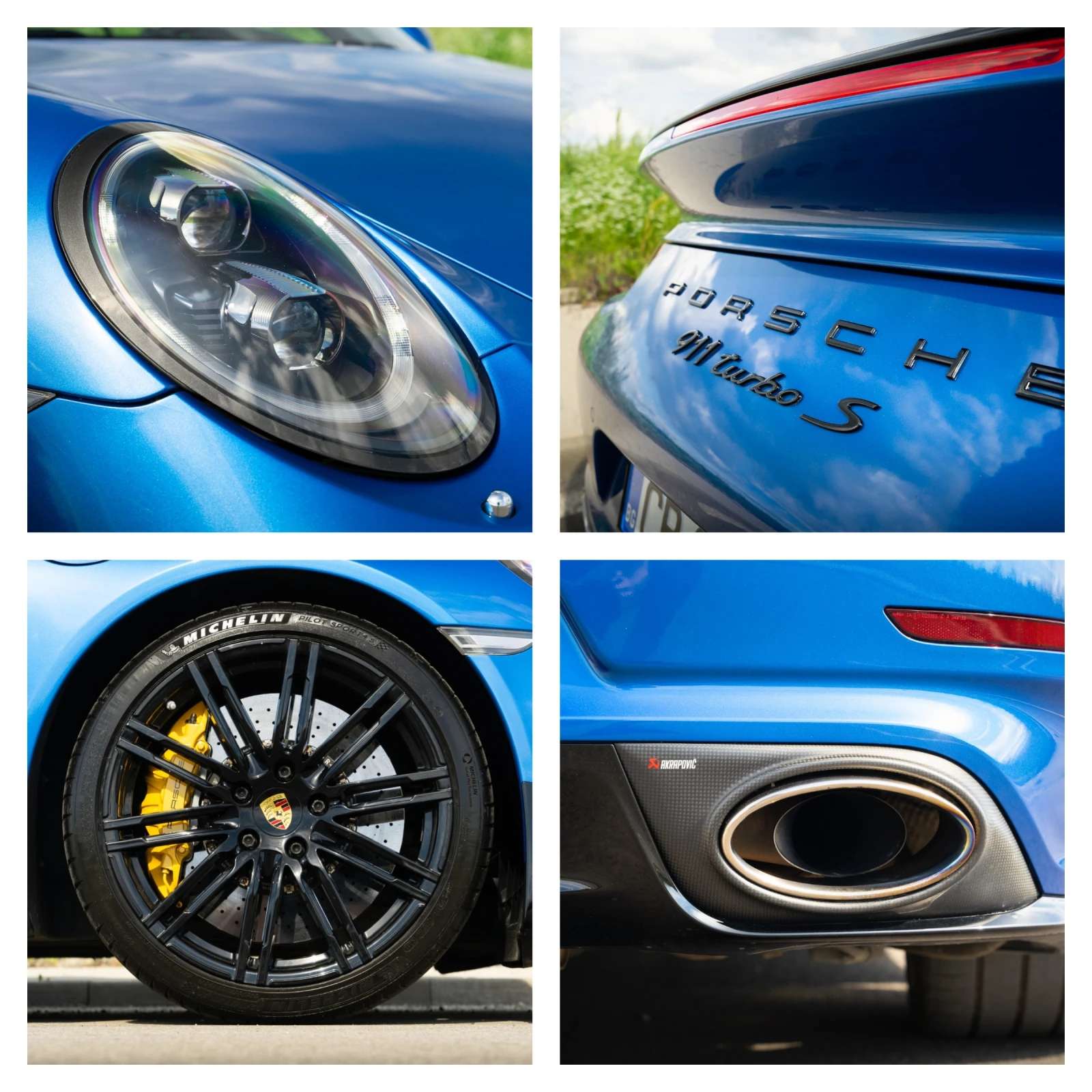 Porsche 911 Turbo S, Akrapovič, Carbon, снимка 8 - Автомобили и джипове - 54878152