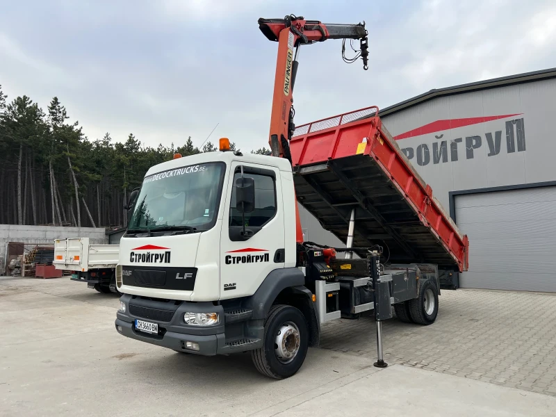Daf Lf 55/САМОСВАЛ С КРАН/5.4м/НОВИ ГУМИ