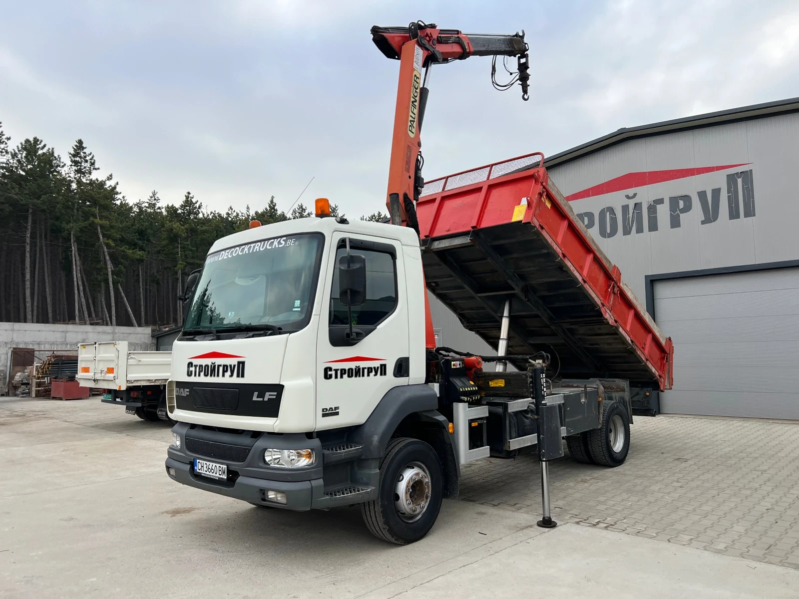 Daf Lf 55/САМОСВАЛ С КРАН/5.4м/НОВИ ГУМИ, снимка 1