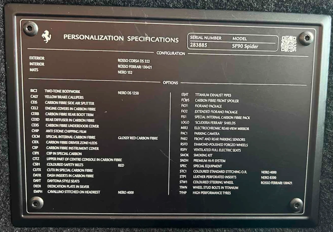 Ferrari SF 90 Spider - RED Carbon/Assetto Fiorano/, снимка 16 - Автомобили и джипове - 54167153