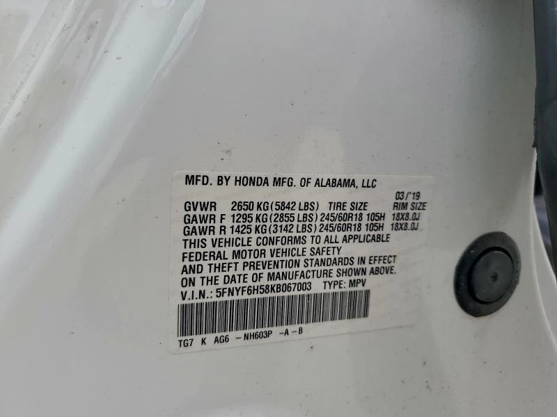 Honda Pilot 3.5L 6 All wheel drive - изображение 6