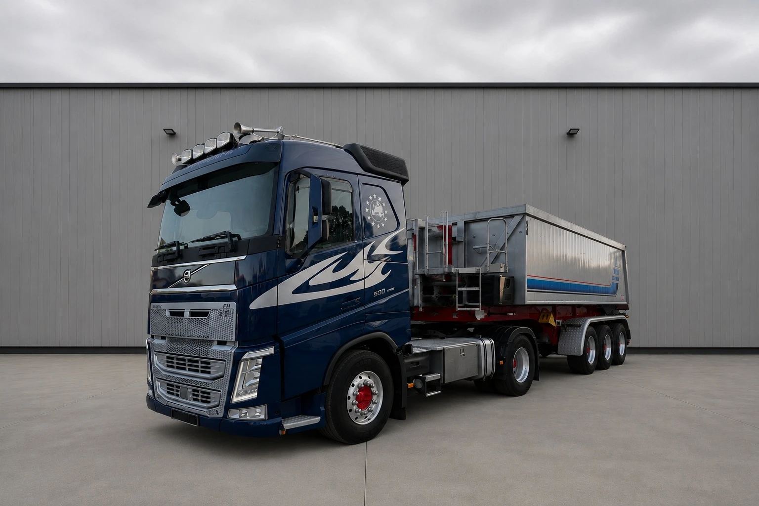 Volvo Fh 500 Eur6 + Mulde Komplett Zug