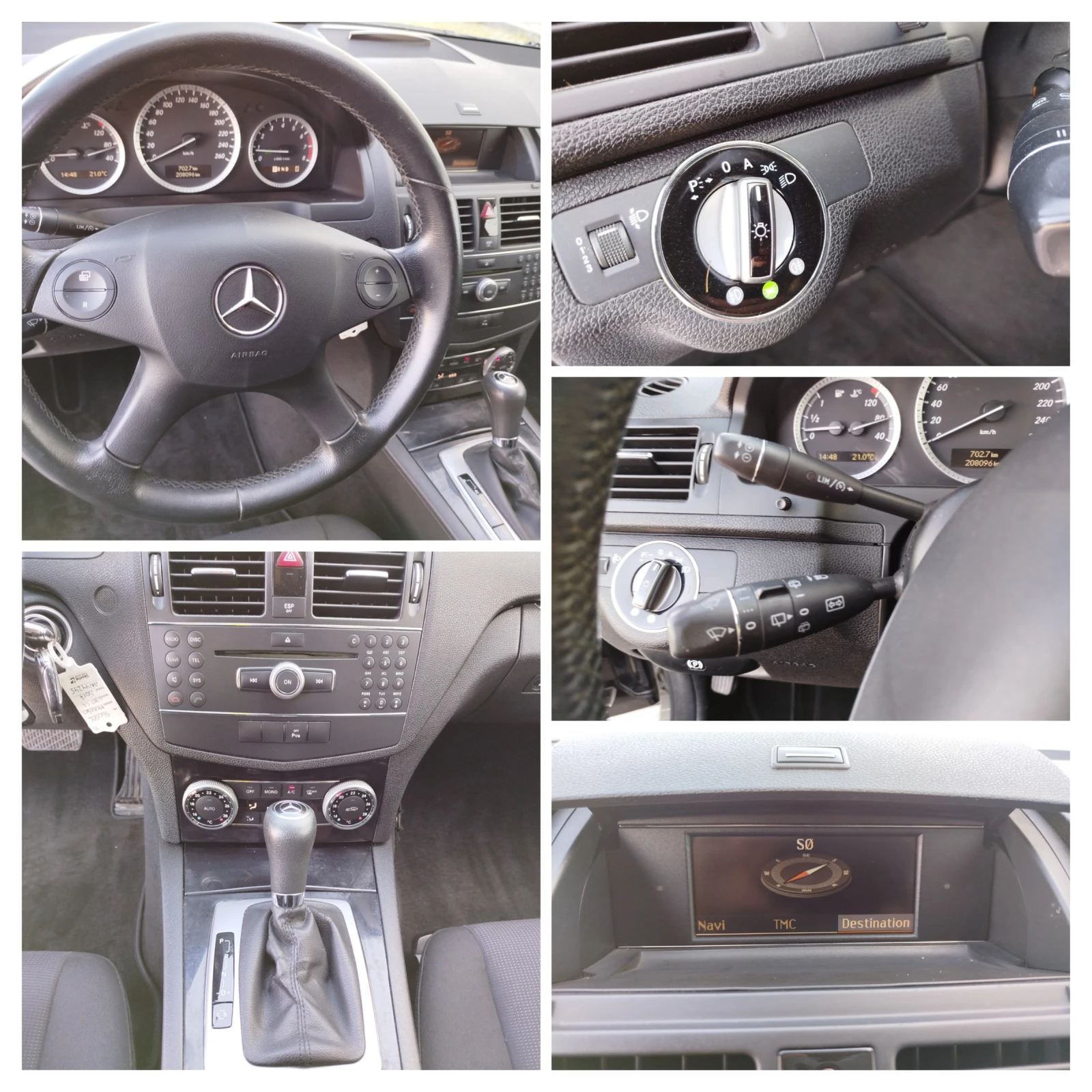 Mercedes-Benz C 180 180-NAVI-AVTOMAT, снимка 17 - Автомобили и джипове - 54346709