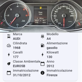 Audi A4 2.0TDI/177k.c/LED/NAVI/БЛУТУТ/EURO 5B, снимка 12