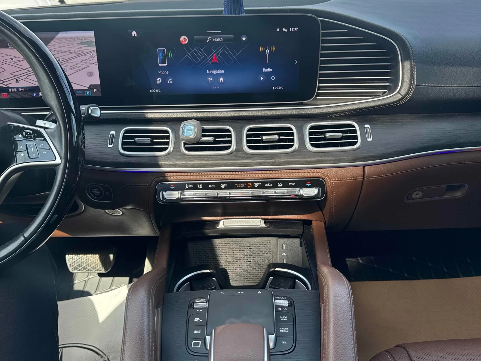 Mercedes-Benz GLE 450 ДИСТРОНИК * ОБДУХВАНЕ * BURMESTER * ПОДГРЕВИ * , снимка 9 - Автомобили и джипове - 56011506
