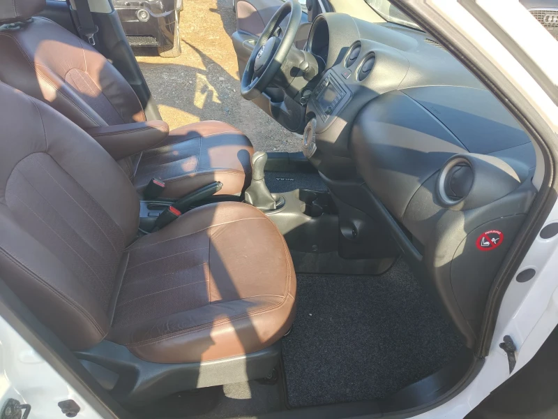 Nissan Micra 1.2 кожа навигация евро 5 , снимка 16 - Автомобили и джипове - 48614560