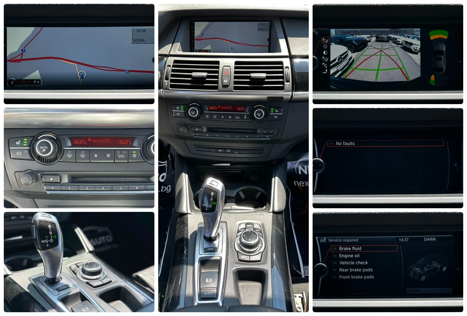 BMW X6 3.0D 306HP NAVI CAMERA ПОДГРЕВ EU5B, снимка 14 - Автомобили и джипове - 55048973
