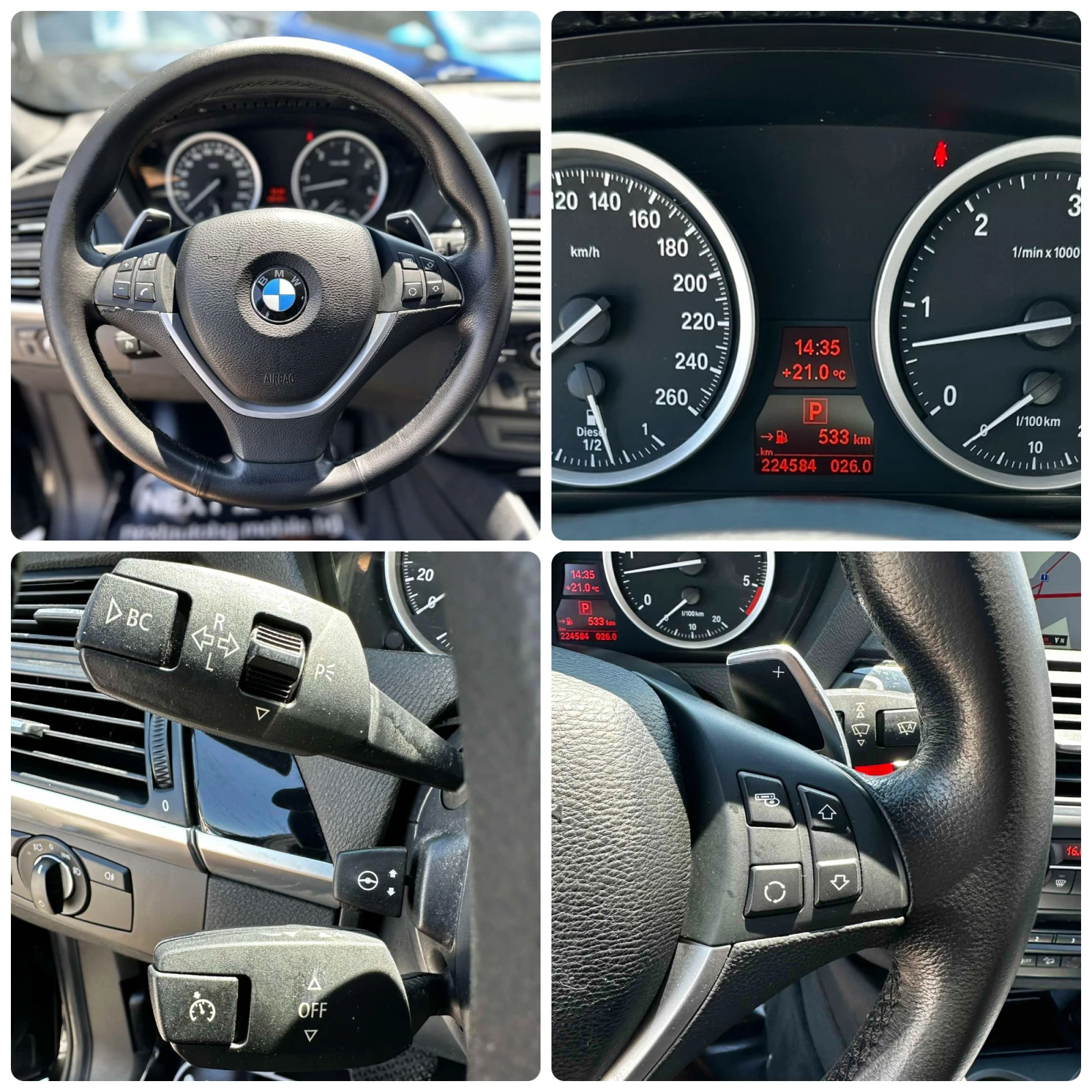 BMW X6 3.0D 306HP NAVI CAMERA ПОДГРЕВ EU5B, снимка 13 - Автомобили и джипове - 55048973