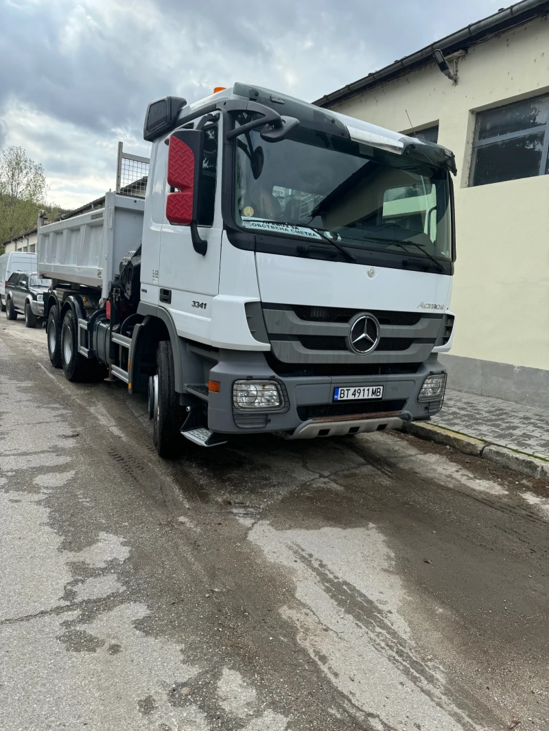 Mercedes-Benz Actros Actors 3341 самосвал с кран 6х4, снимка 2 - Камиони - 47559553