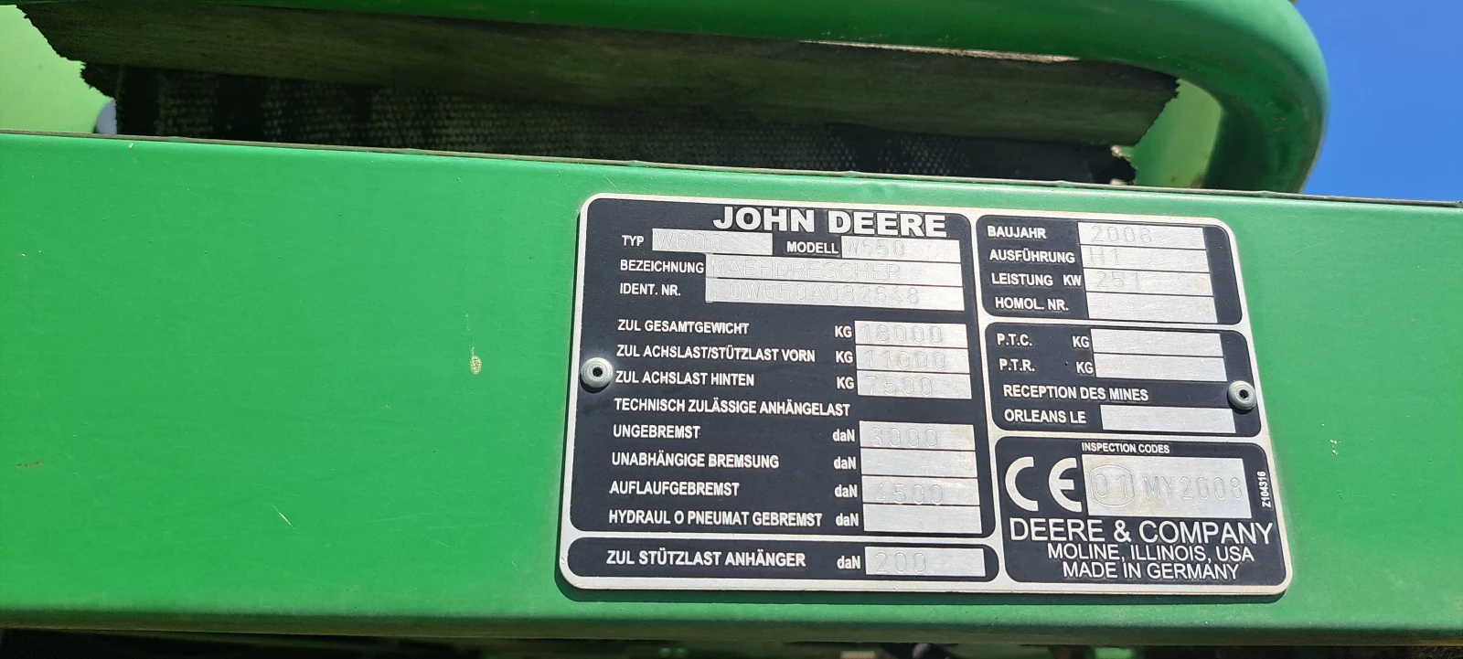 Комбайн John Deere JD W650 - изображение 6