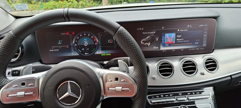 Mercedes-Benz E 350 e плъг ин, Дист+ HUD, 360, Mem, LED, WIDESCREEN, снимка 7 - Автомобили и джипове - 50213458