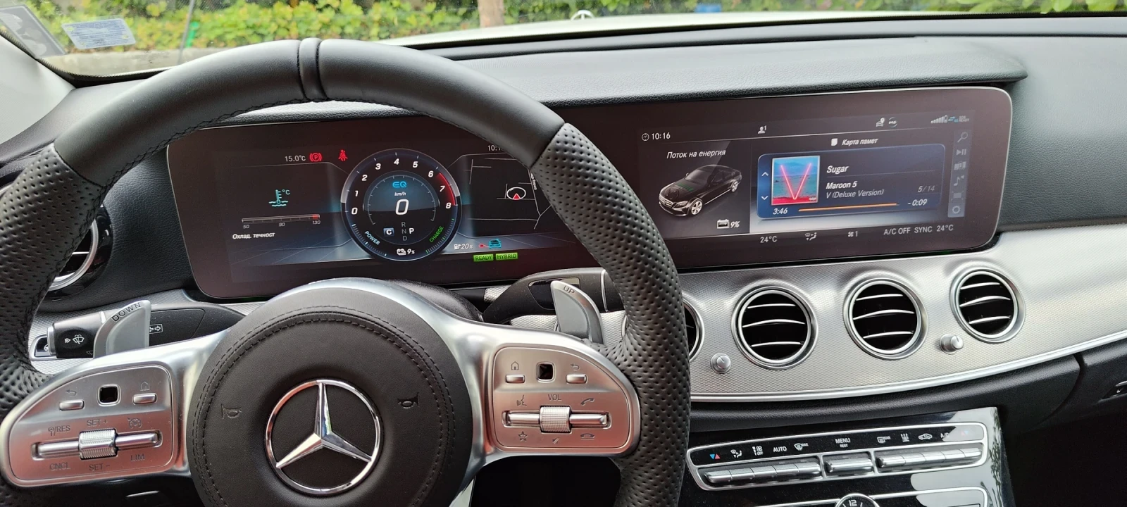 Mercedes-Benz E 350 e плъг ин, Дист+ HUD, 360, Mem, LED, WIDESCREEN - изображение 7