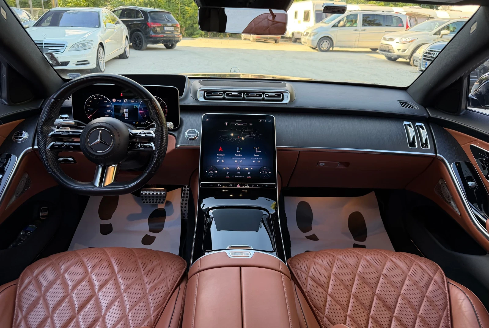Mercedes-Benz S 400 D/Long/4Matic/AmgPack/Burmester/Panorama/FULL, снимка 9 - Автомобили и джипове - 56214865