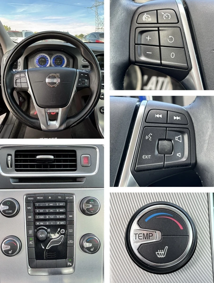 Volvo S60 2.0D/R-DESING/АВТОМАТ/NAVI/ПОДГРЕВ, снимка 16 - Автомобили и джипове - 56223481