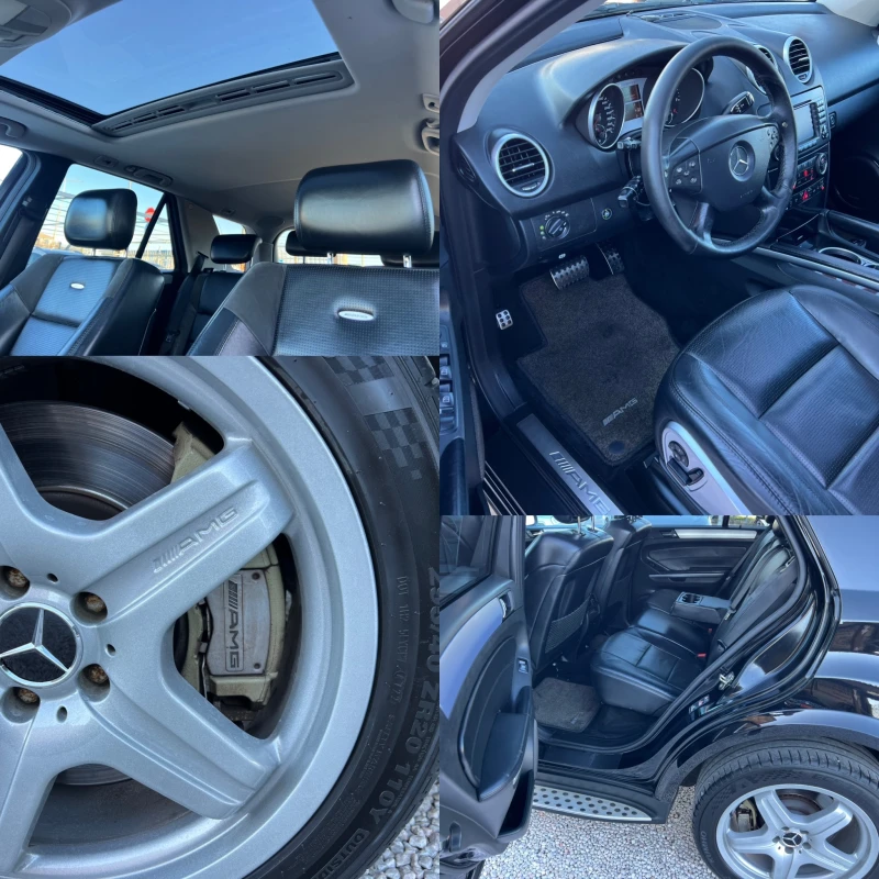 Mercedes-Benz ML 63 AMG GAZ* 510ks* KAMERA* TV* FULL* KATO NOVA, снимка 9 - Автомобили и джипове - 48367959