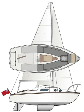 Ветроходна лодка Leisure 17, снимка 1